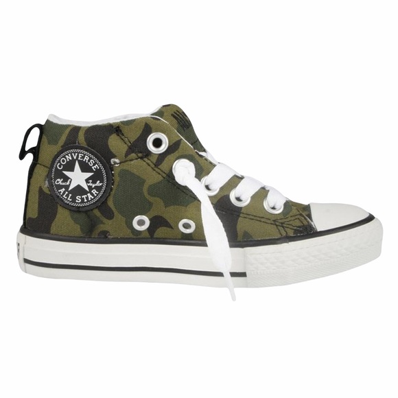 Converse Other - Converse ™️ ✪ Chuck Taylor Infant Toddler Street Mid Sneaker ✪ Olive Camo Casual